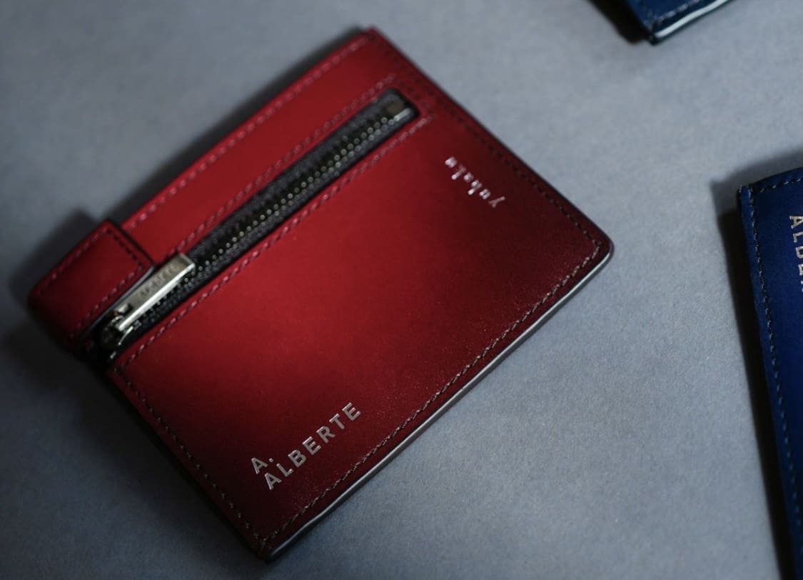 アルベルテのコンパクト財布（レッド）
