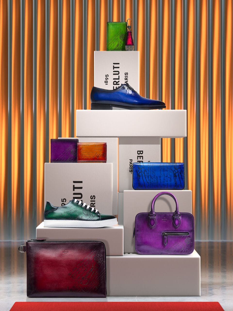 ベルルッティの財布と靴とバッグ