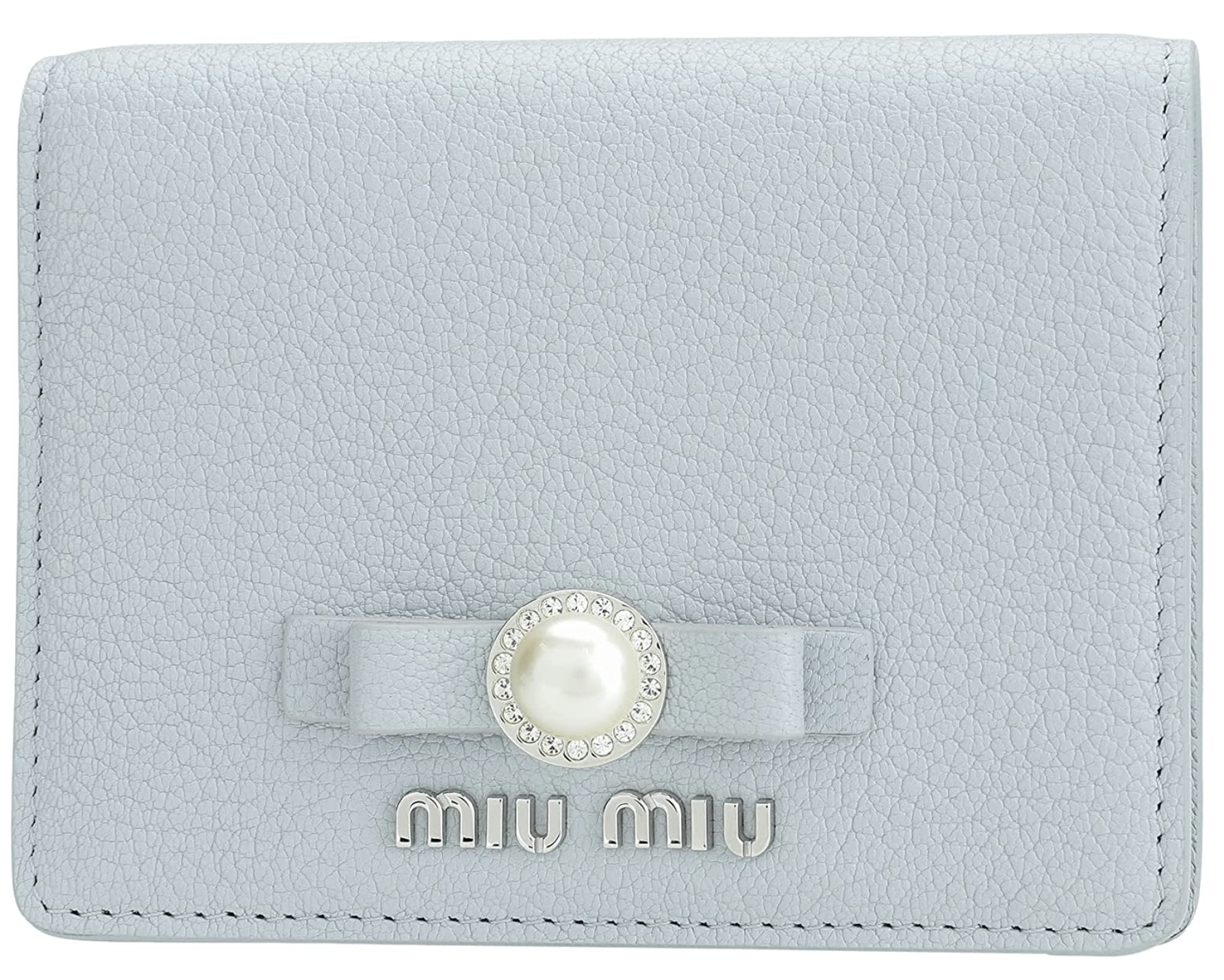 青い財布 MIUMIU（ミュウミュウ）の2つ折り財布