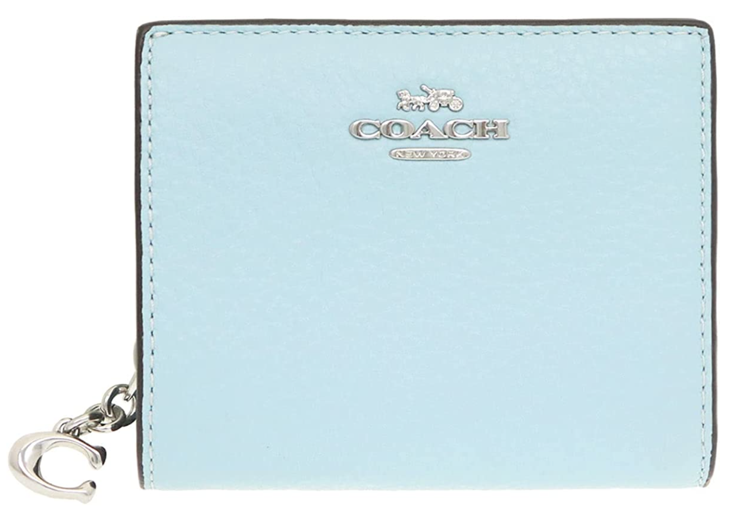 青い財布 COACH（コーチ）の二つ折り財布