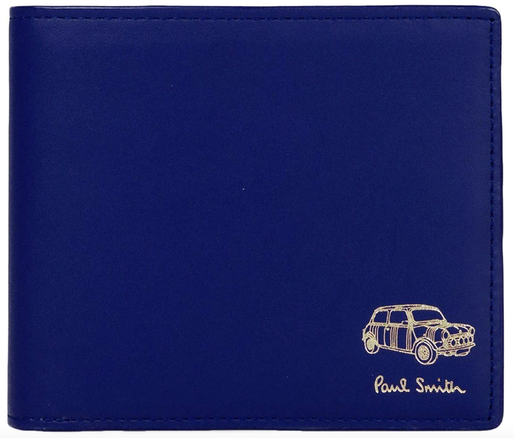 青い財布 Paul Smith（ポールスミス）のミニエンボス 二つ折り財布