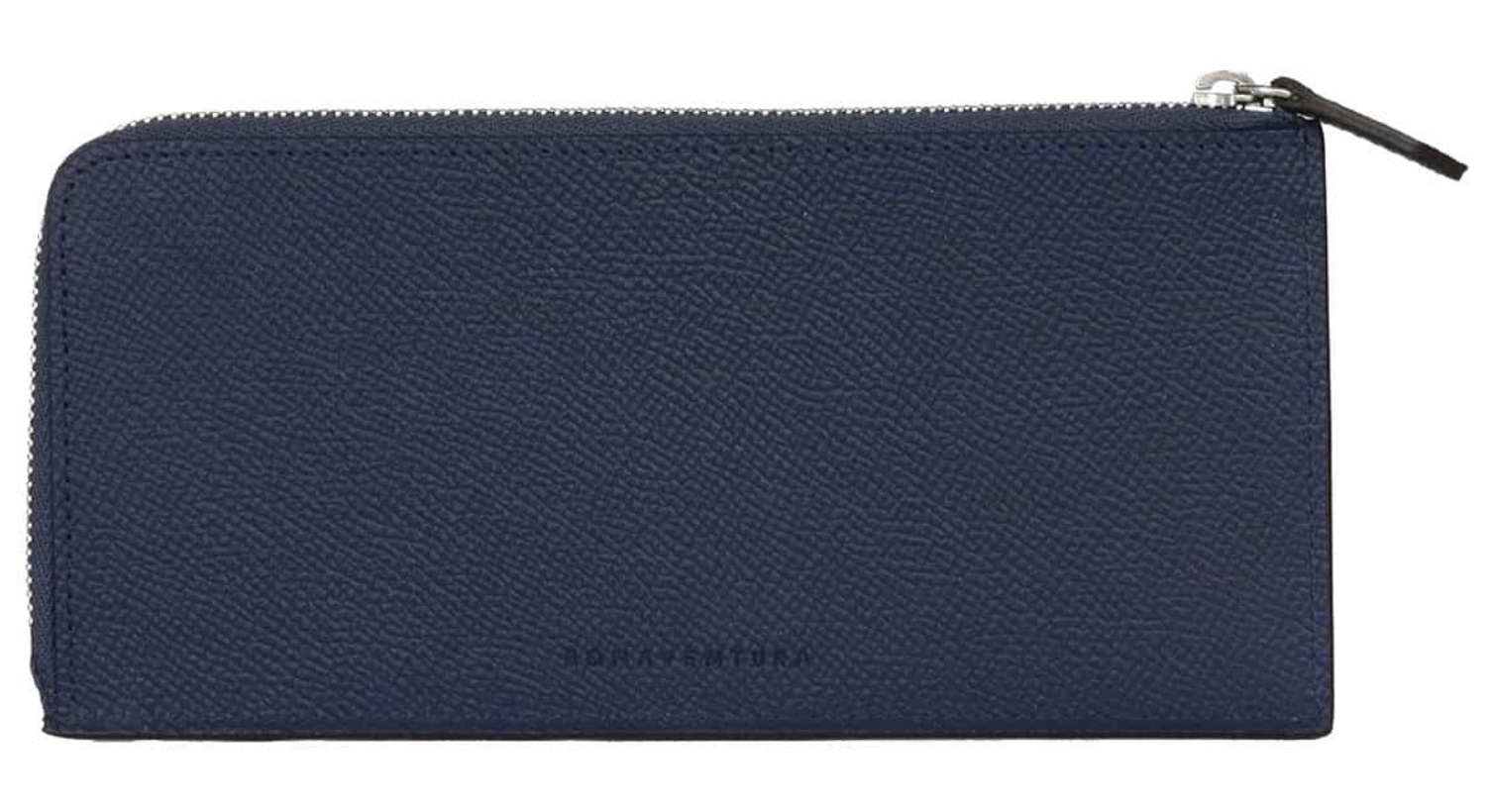 青い財布 BONAVENTURA（ボナベンチュラ）のノブレッサ ロング L字ジップ ウォレット