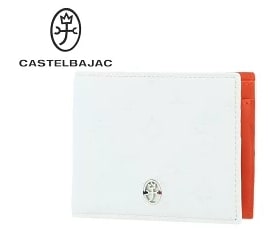 カステルバジャック（CASTELBAJAC）マルセル二つ折り財布（ホワイト）