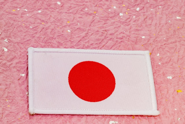 日本国旗のワッペン