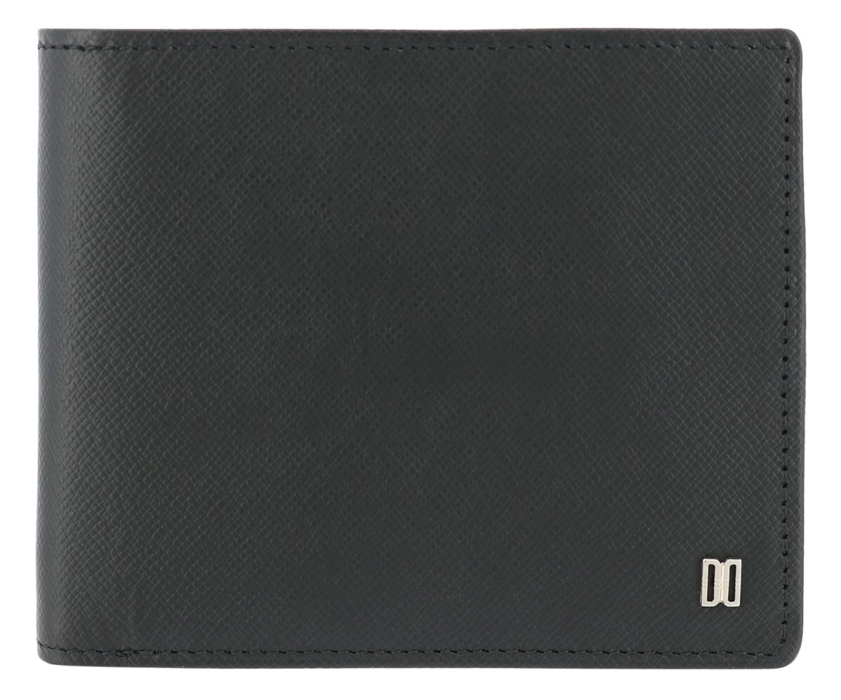 DDロゴがポイントの黒の二つ折り財布