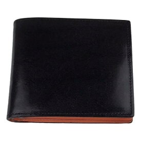 ファブリツィオ（Fabrizio）イタリアンレザー二つ折り財布（ブラック）