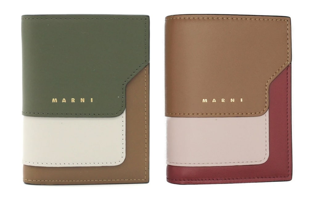 カラーブロックデザインのMARNI（マルニ）の二つ折り財布