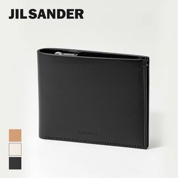 ジルサンダーの二つ折り財布（ブラック）