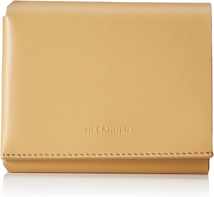 フロントにブランドロゴはエンボス加工されたジルサンダーのミニ財布