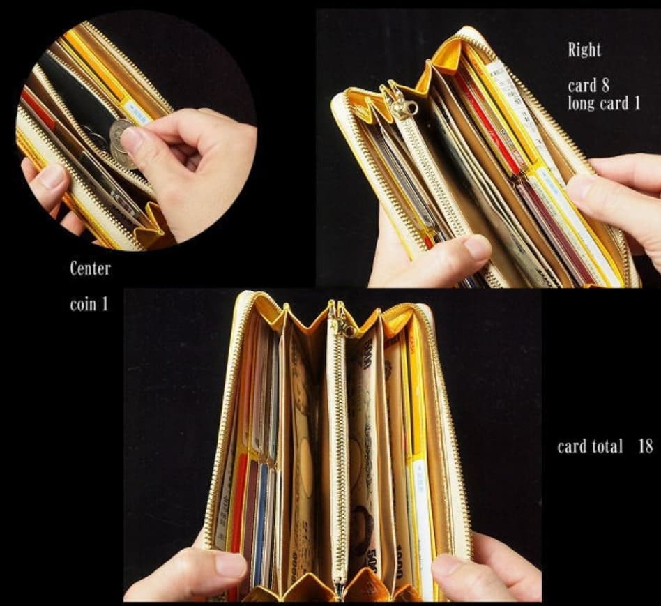 財布屋の幸せの貯まる王様財布の使用例