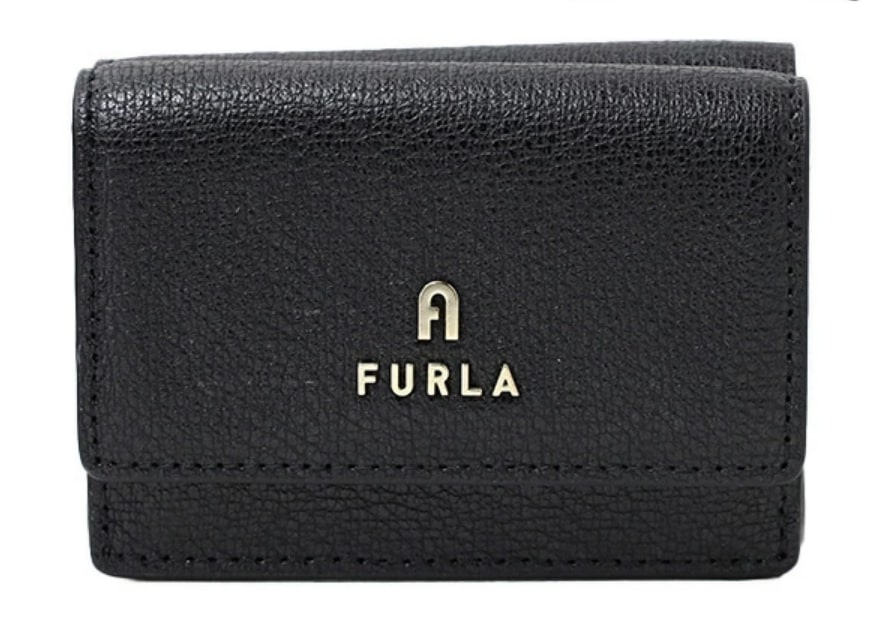 FURLAのミニ財布ブラック