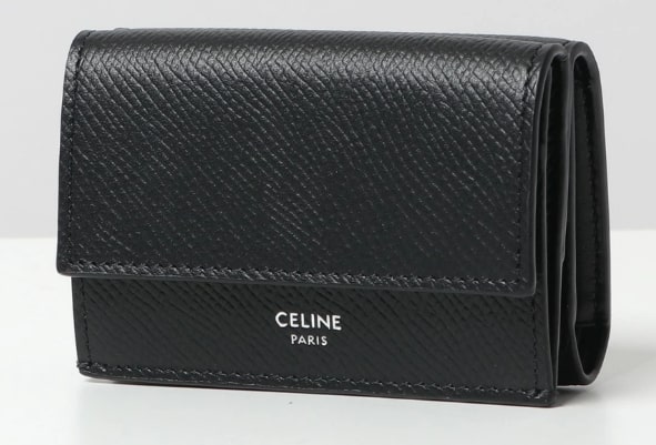 セリーヌ（CELINE）ブラックの三つ折り財布