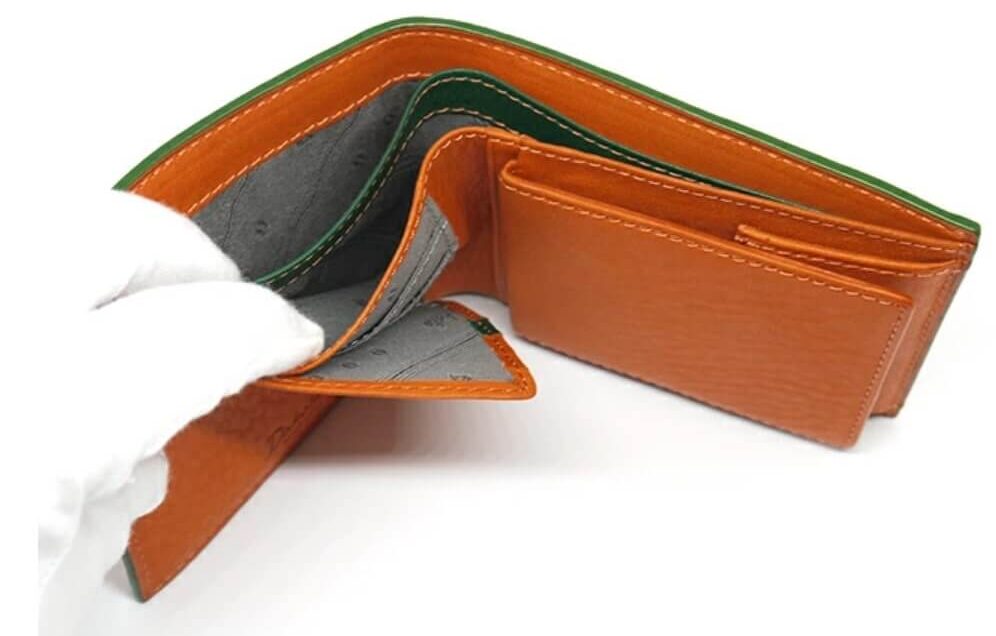 オレンジ財布 ダコタ 二つ折り財布