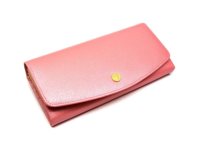 ル・プレリーのピンク色 長財布