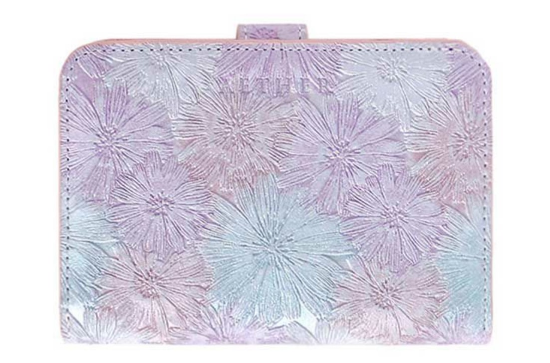 紫 レディースミニ財布（二つ折り・三つ折り）人気ブランド・おすすめランキング第5位の「AETHER（エーテル）」のマルグリート　二つ折り財布