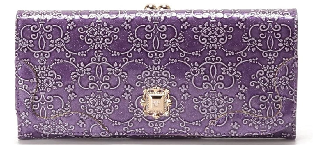 紫レディース長財布人気ブランド・おすすめランキング第2位の「ANNA SUI（アナスイ）」の口金フラップ長財布