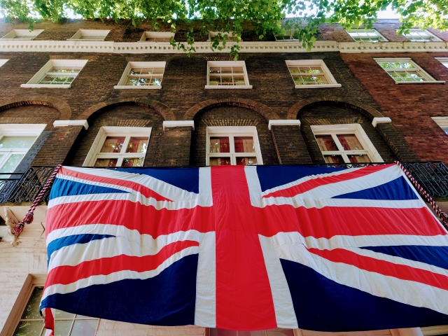 ユニオンジャックのイギリス国旗
