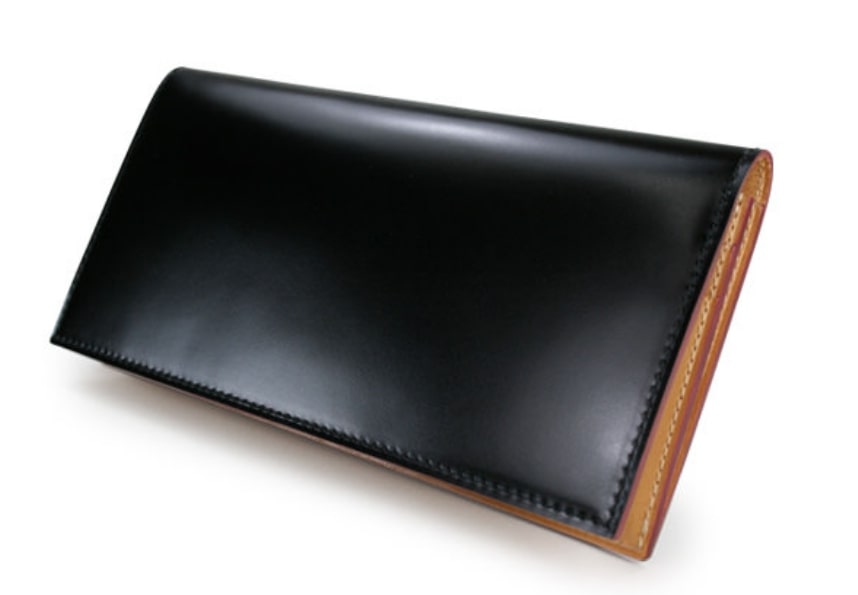 ガンゾのコードバン長財布（ブラック）