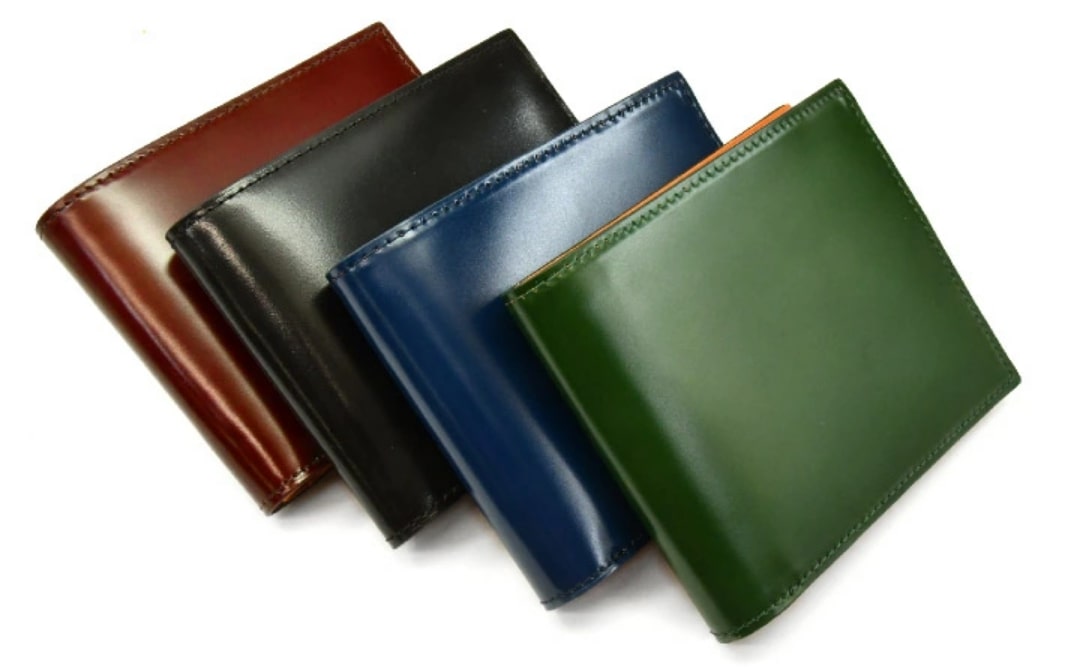 プレリーのコードバン二つ折り財布（４色）
