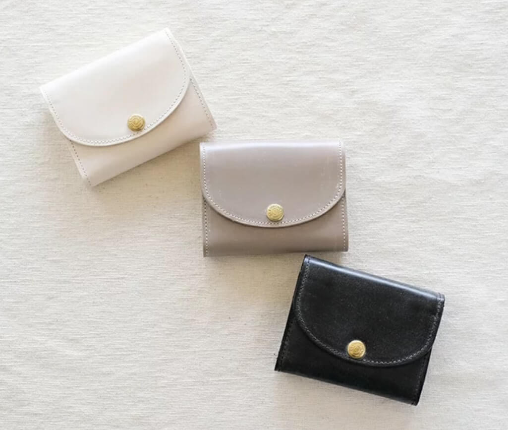 グレンロイヤルのブライドルレザーフラップ付きミニ財布（３色）