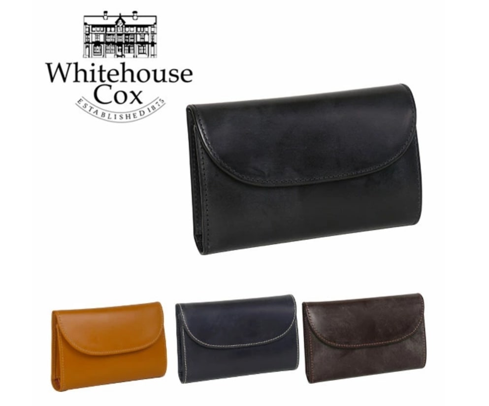 ホワイトハウスコックスのブライドルレザー三つ折り財布（４色）
