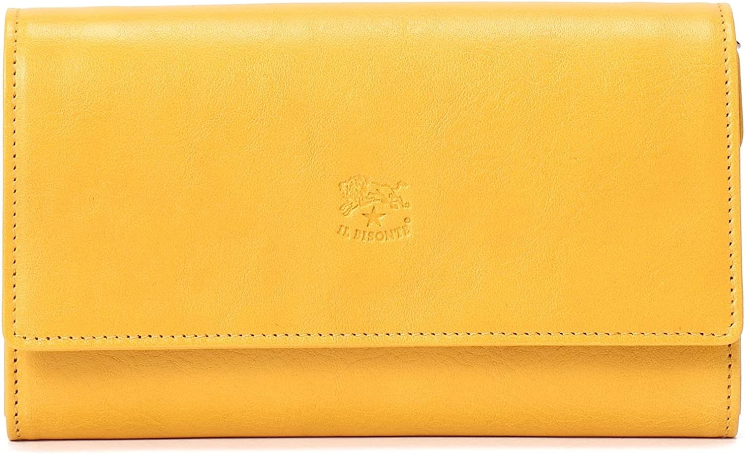 黄色財布 IL　BISNOTE（イルビゾンテ） ユニセックス牛革長財布　