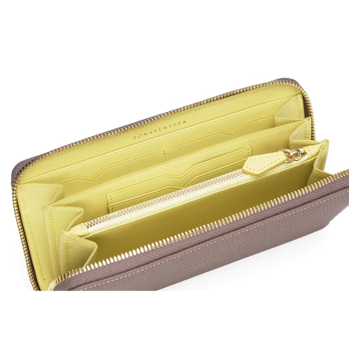 黄色財布 BONAVENTURA（ボナベンチュラ）のロングジップウォレット