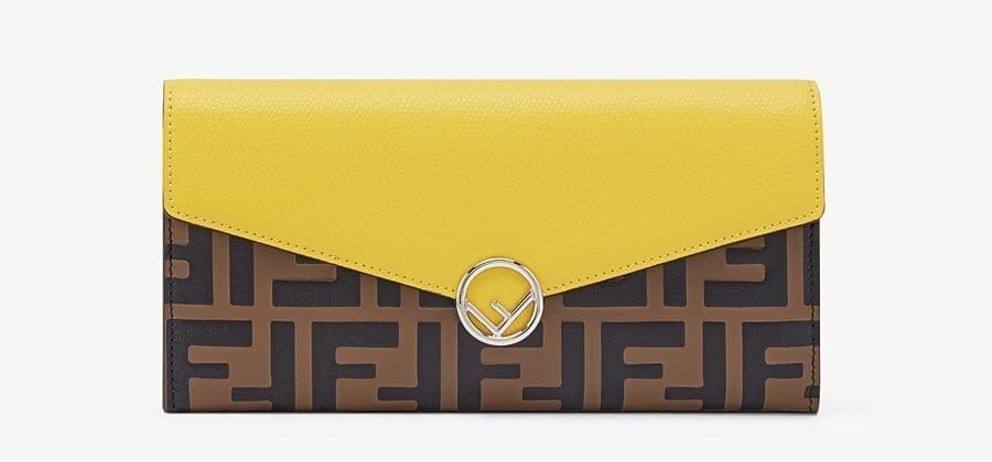 黄色財布 FENDI（フェンディ） コンチネンタルウォレット