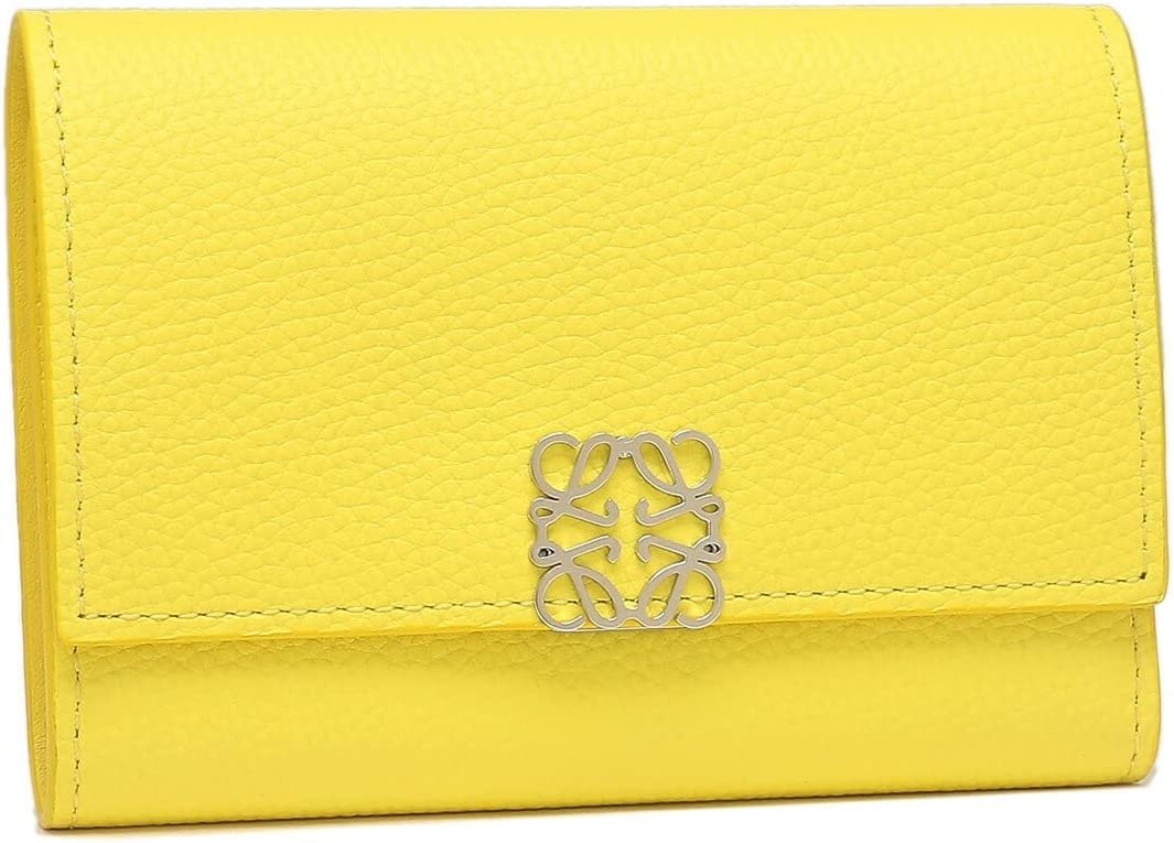 黄色財布 LOEWE（ロエベ）の三つ折り財布 アナグラム バーティカル ウォレット Sサイズ