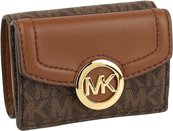 茶色財布 MICHAEL　KORS（マイケルコース）の三つ折りミニ財布