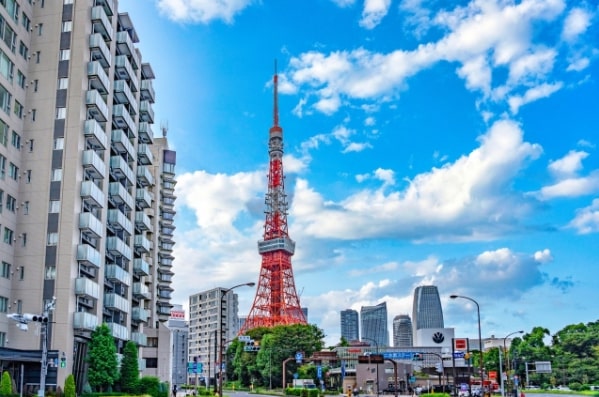 青空と東京タワー