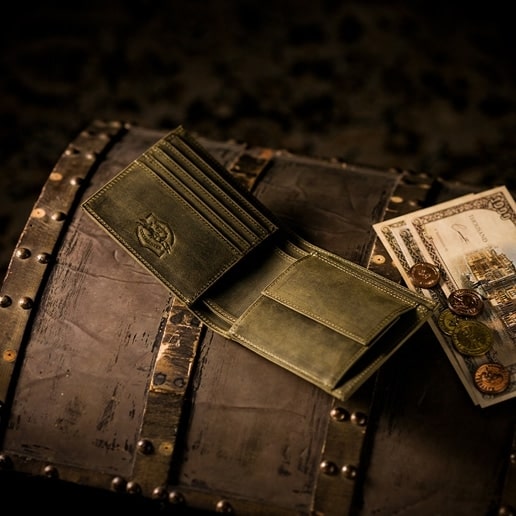ココマイスター 二つ折り財布 ナポレオンカーフボナパルトパース