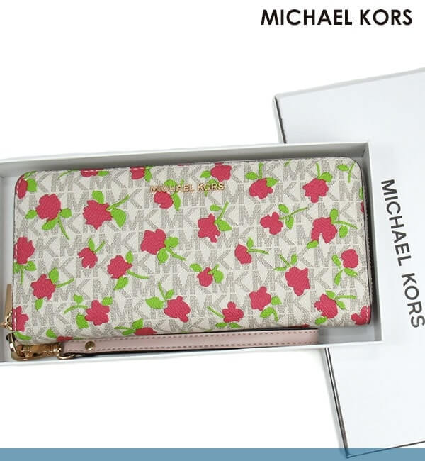 花柄財布 マイケルコース  Michael Kors