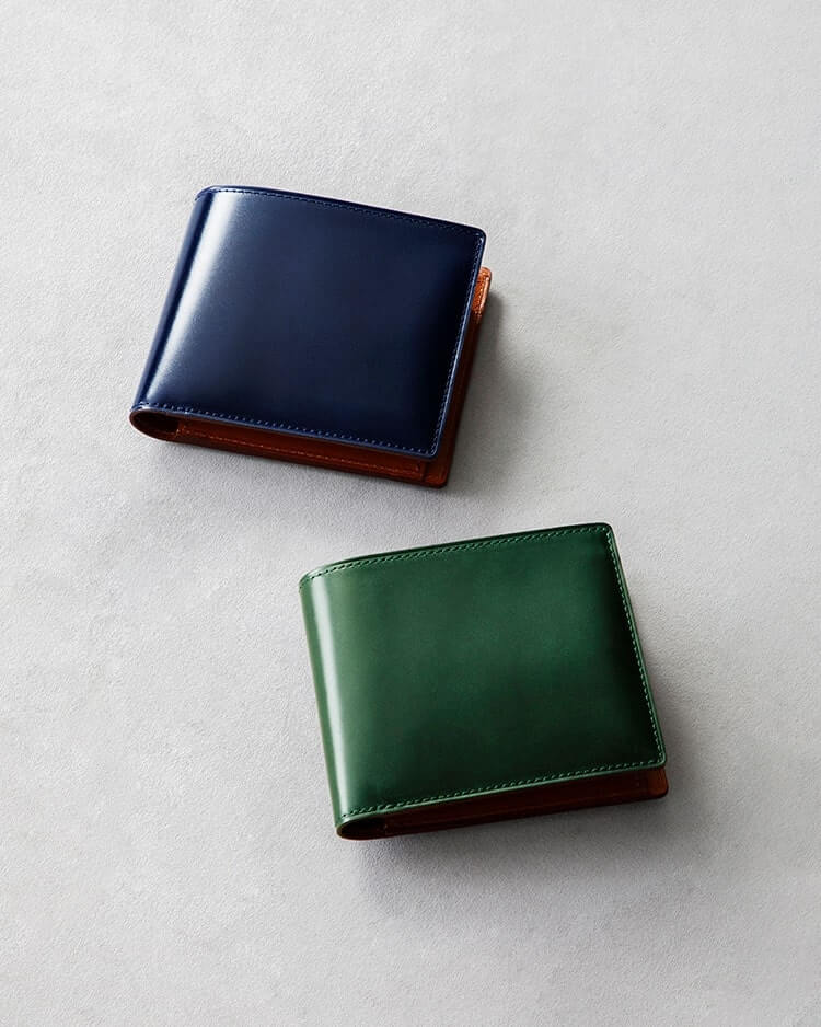 土屋鞄製造所の折り畳みミニ財布2色
