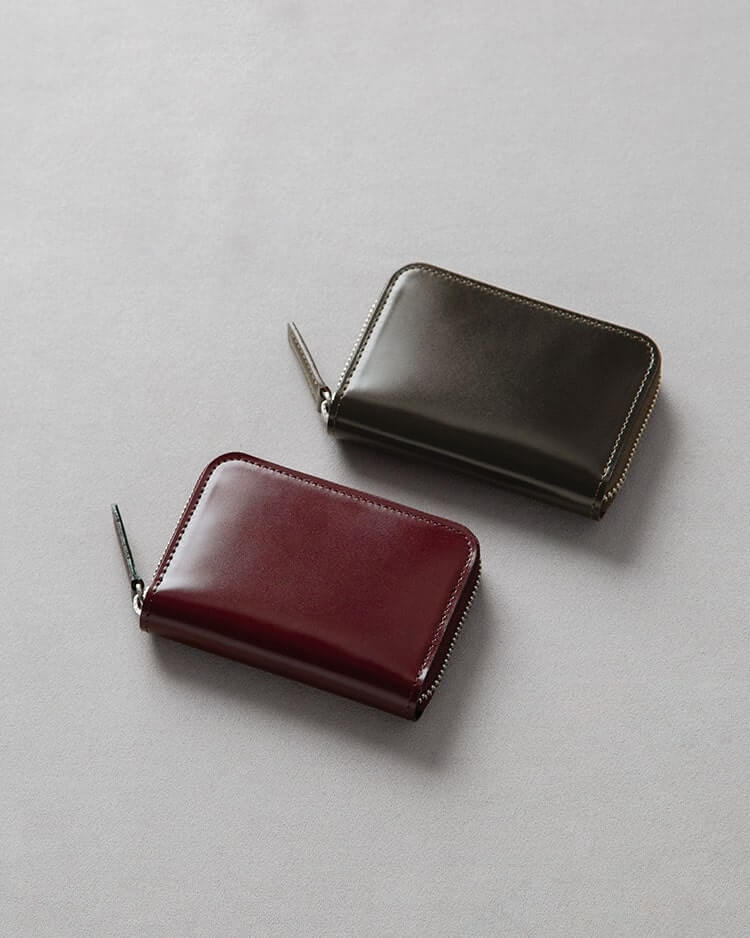 土屋鞄製造所のジッパー付ミニ財布2色