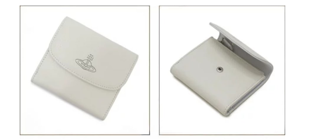 白い財布 Vivienne Westwood（ヴィヴィアンウエストウッド） 三つ折り財布