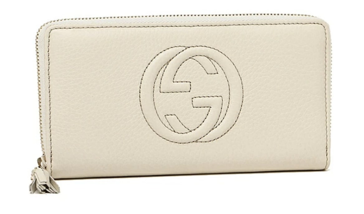 白い財布 GUCCI（グッチ） ラウンドファスナー財布