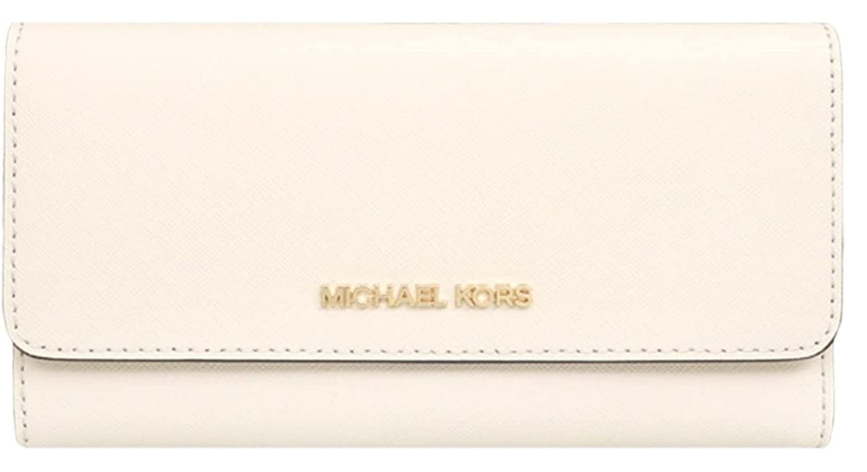白い財布 MICHAEL KORS （マイケルコース） ラージ トライフォールドウォレット