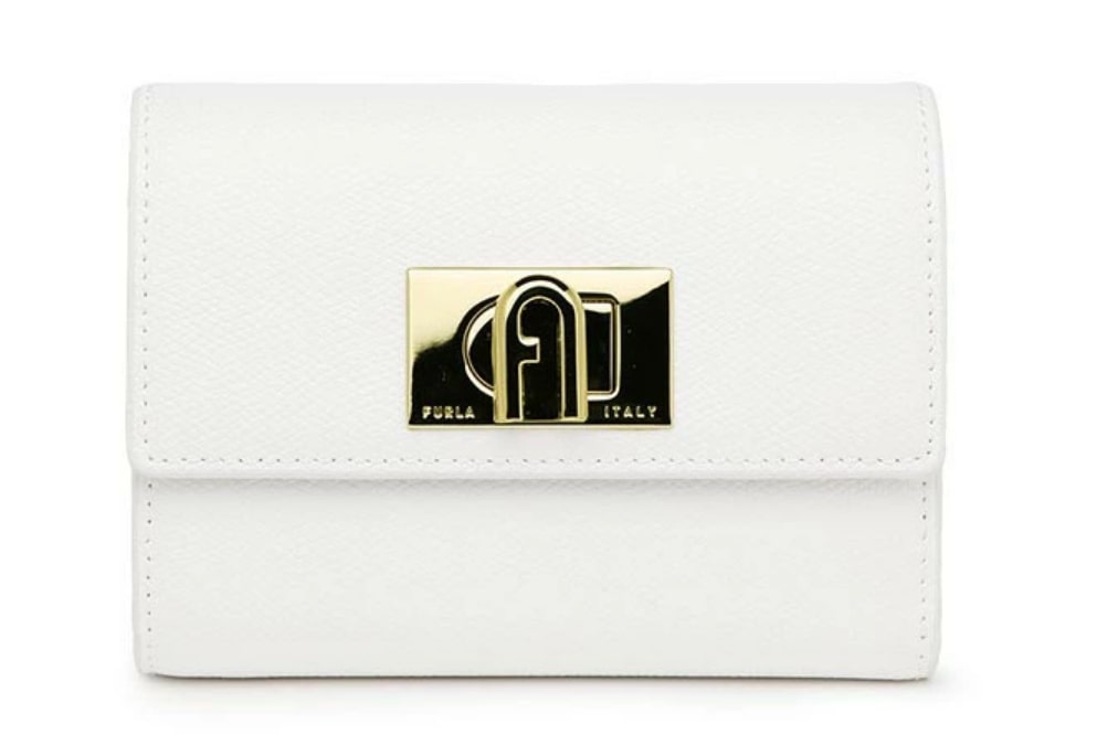 白い財布 FURLA（フルラ） コンパクトミニウォレット