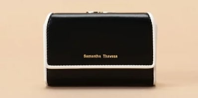 サマンサ・タバサの人気色黒い二つ折り財布