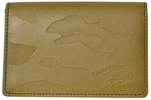 山藤 カーキ色の折り財布